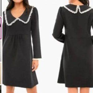 Tuckernuck Black Long Sleeve Dress with White Trim